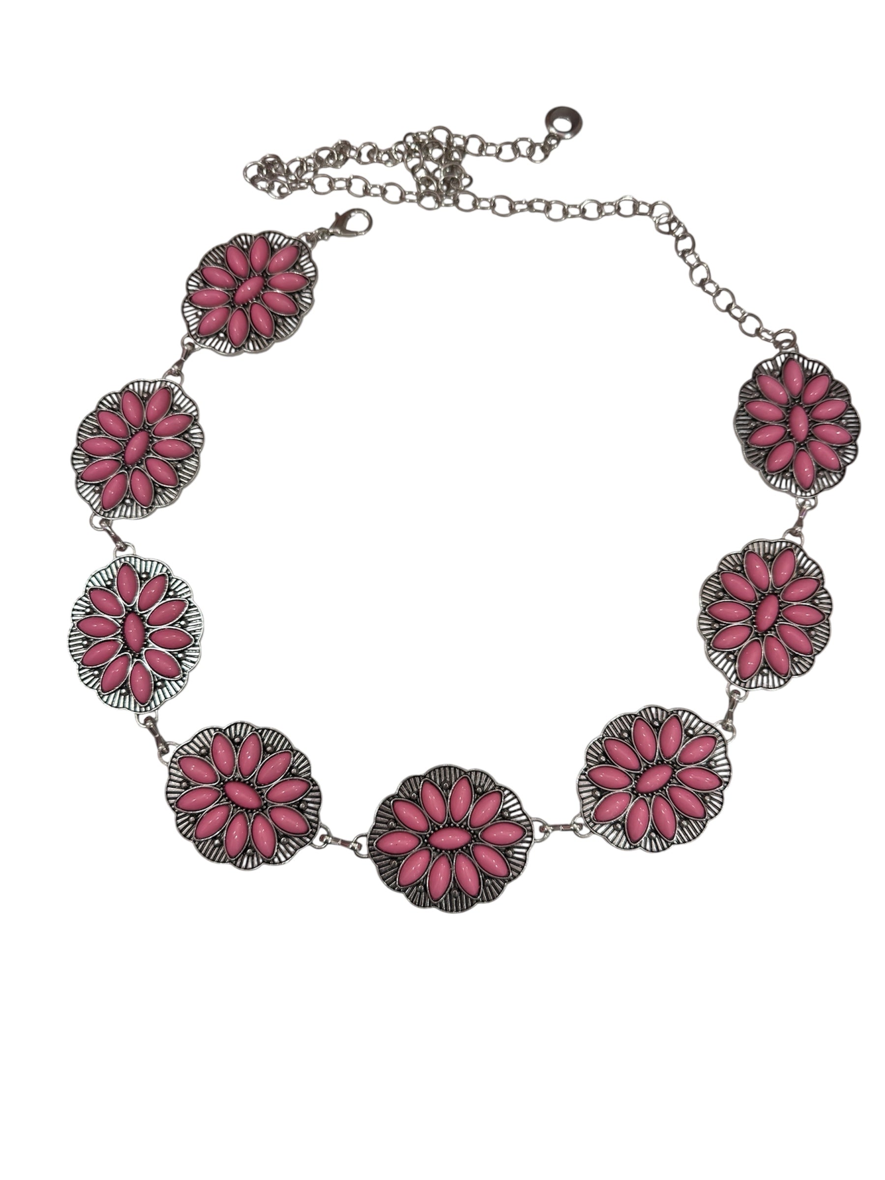 Kids Pink Western Belt